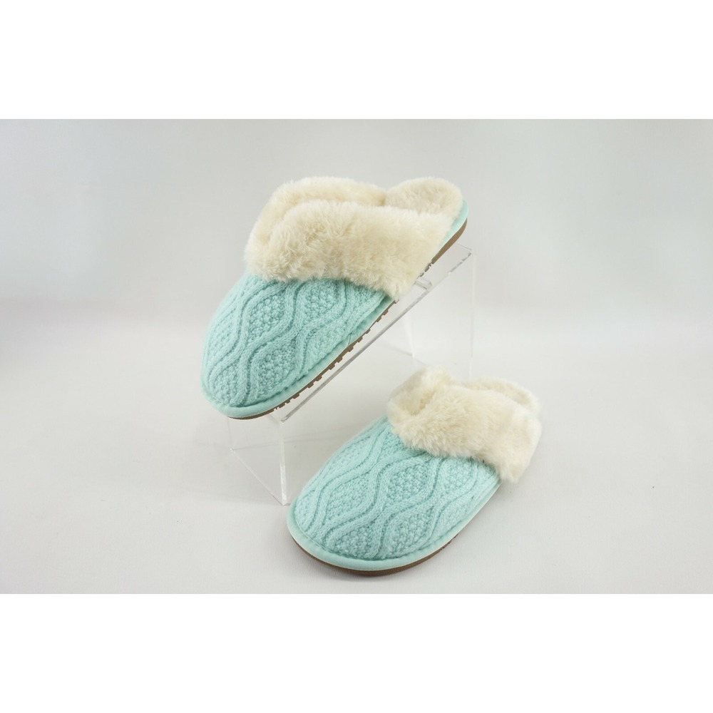 Lamo Caroline Knit‎ Scuff Women's Size 8 US 39 EU Slipper Mint Green